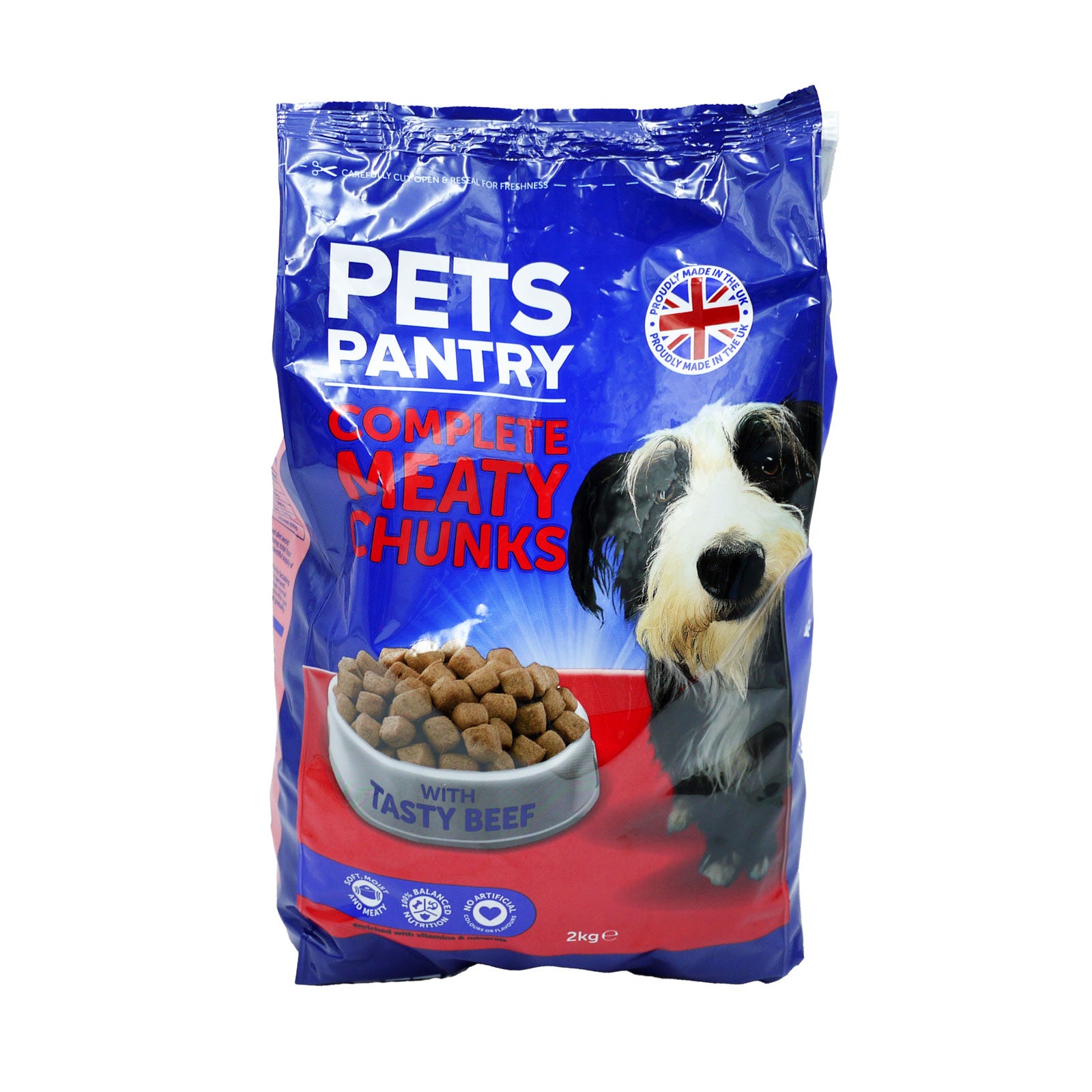 Pets Pantry Complete Meaty Chunks with Tasty Beef-2kg Pets Pantry Complete Meaty Chunks with Tasty Beef-2kg